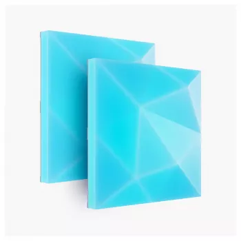 LED panelu gaisma Nanoleaf N8100E00-2TBS — Square RGB, ar tīkla adapteri, 2 iepakojumā