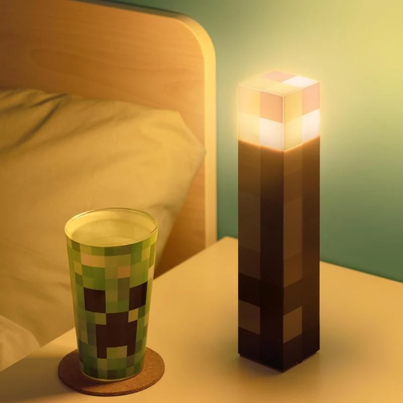 Galda lampa Paladone Torch Light PP9202MCFV3 Minecraft dizains, bateriju darbināma
