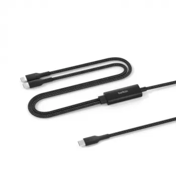 Belkin CAC004HQ1.5MBK, 1,5 m, USB-C, 2 x USB-C, USB 2.0, 0,48 Gbit/s, Melns