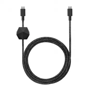 Native Union Anchor Cable USB-C uz USB-C 1,8 m Melns/Pelēks