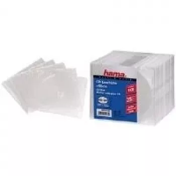 Hama CD Slim Box, 25 gab./iepakojumā, 1 disks, Caurspīdīgs