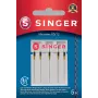 Adata Microtex SINGER 250053203 izmērs 80/12 — smalka asa adata precīzai šūšanai uz viegliem audumiem