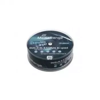 MediaRange MR469 - 25 x DVD+R DL - 8,5GB (240 min) 8x - Spindele