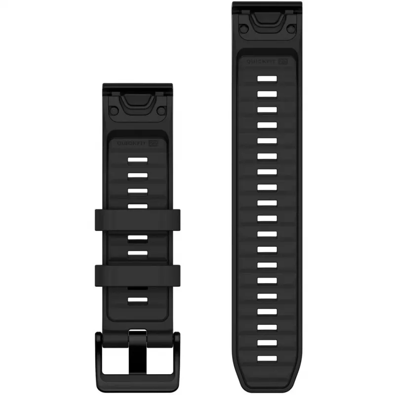 Garmin QuickFit 010-13392-00 Black Silikona Siksniņa 22mm