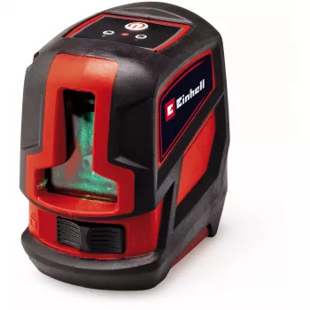 Lāzera līmeņrādis Einhell TC-LL 2 G — pašizlīdzinošs zaļš krusts un 360° līnija
