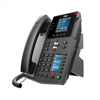 IP telefons Fanvil X4U Melns 12 līnijas LCD Wi-Fi vadu klausule