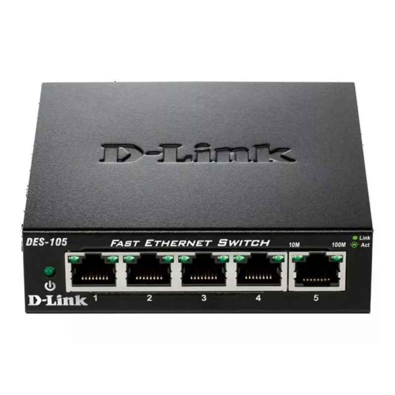 D-Link DES-105 Nenodrošināts L2 Slēdzis