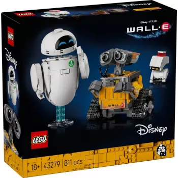 LEGO būvēšanas komplekts Disney Pixar WALL·E un EVE 43279 — 811 gab., 130 mm augstums, 18+