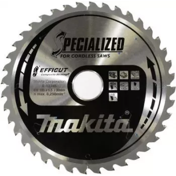 Makita Specialized EFFICUT ripzāģa asmens - kokam, metālam, PVC, kompozītmateriāliem, WPC - 185 mm - 40 zobi - DH sērijai