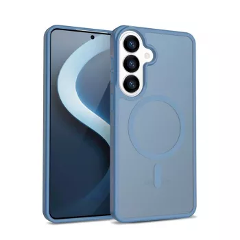 Crong Hybrid Matte Magnetic vāciņš Samsung Galaxy S26 — PC+TPU, Zils