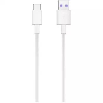 Huawei AP71 / HL-1289 ātrās uzlādes un datu kabelis Type-C – balts (BULK)