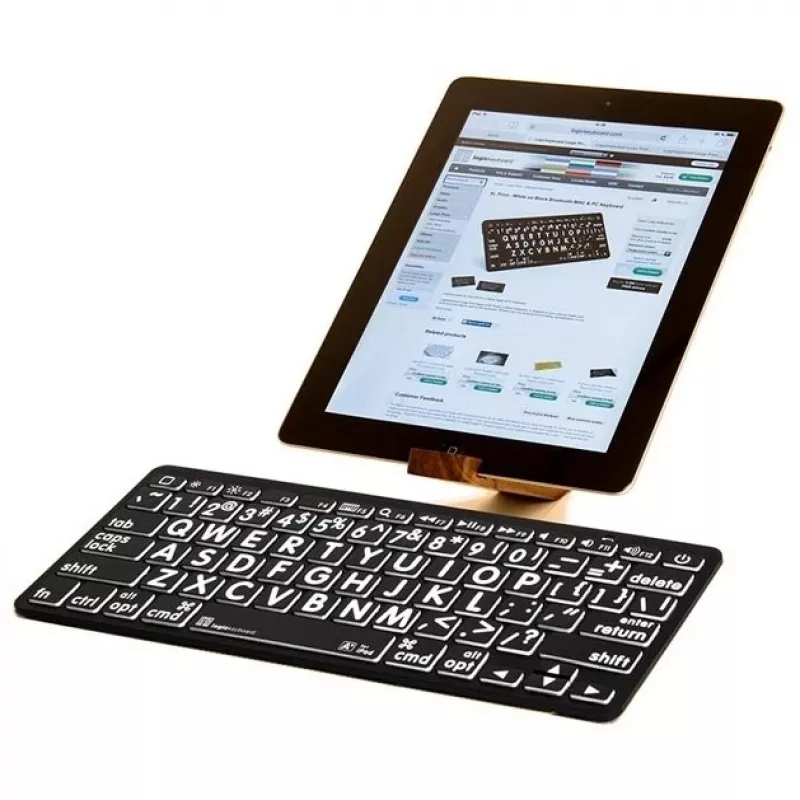 Logickeyboard universāla Bluetooth tastatūra LKB-LPWB-BTPC-DE QWERTZ vācu melna