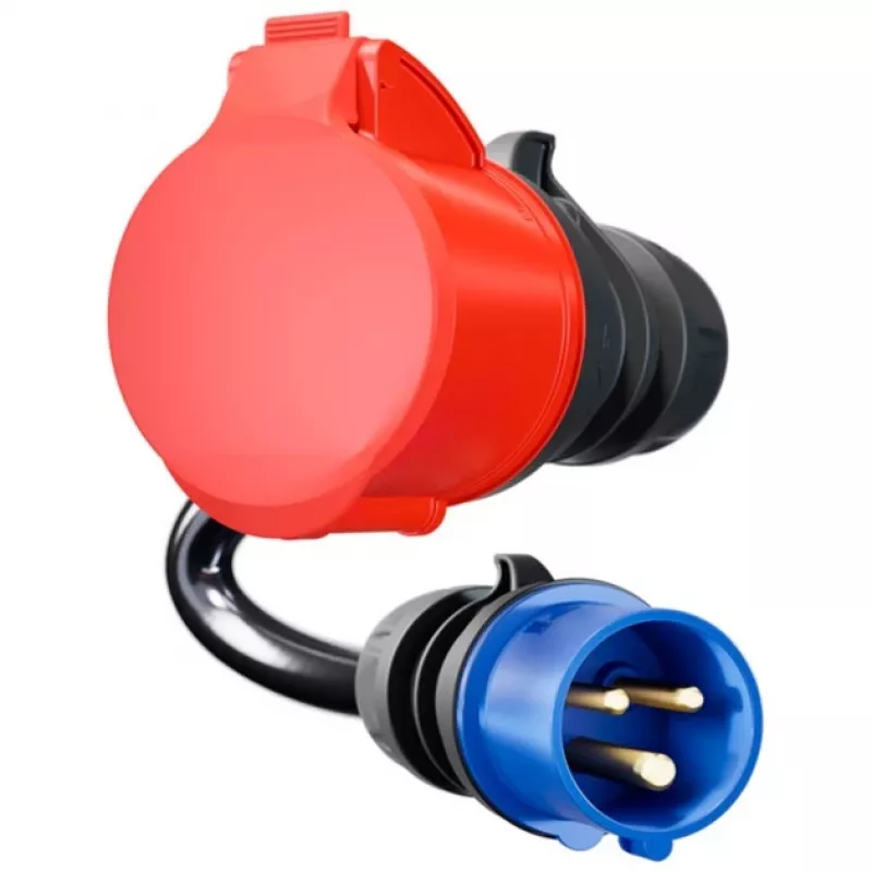 go-e Adapter Gemini flex 22 kW uz CEE Blue 16 A - Melns - taisns - taisns - IP55 - 22 kW - 16 A