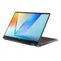 ASUS Vivobook 14 Flip TP3407SA-DS74T Intel Core Ultra 7 256V hibrīdklēpjdators (2-in-1) 35,6 cm (14 collu) skārienekrāns WUXGA 16 GB LPDDR5x-SDRAM 1 TB SSD Wi-Fi 7 (802.11be) Windows 11 Home Pelēks