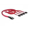 Delock SATA/SAS kabelis 4-Lane SATA (siev.) uz 36 PIN 4iMini MultiLane (vīr.) 50 cm (83057)