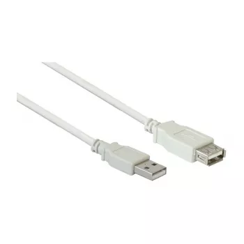 Pagarinātājvads USB 2.0 A tipa spraudnis uz A tipa ligzdu, Pelēks, 0,6 m