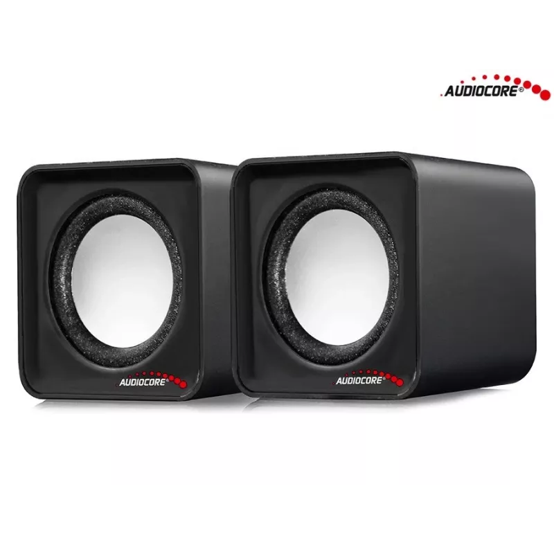 2-virzienu datora skaļrunis Audiocore AC870 B — 3 W RMS, vadu USB barošana, 3.5 mm ieeja, 2.0 kanāli