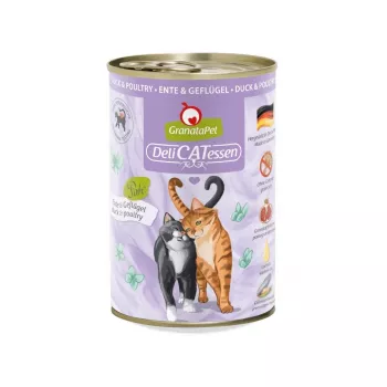 GRANATAPET DeliCATessen Pīle un mājputni - mitrā kaķu barība - 400g