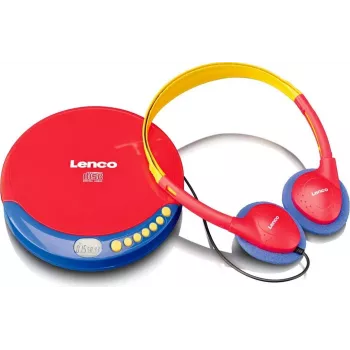 Pārnēsājams CD atskaņotājs Lenco CD-021 Daudzkrāsains