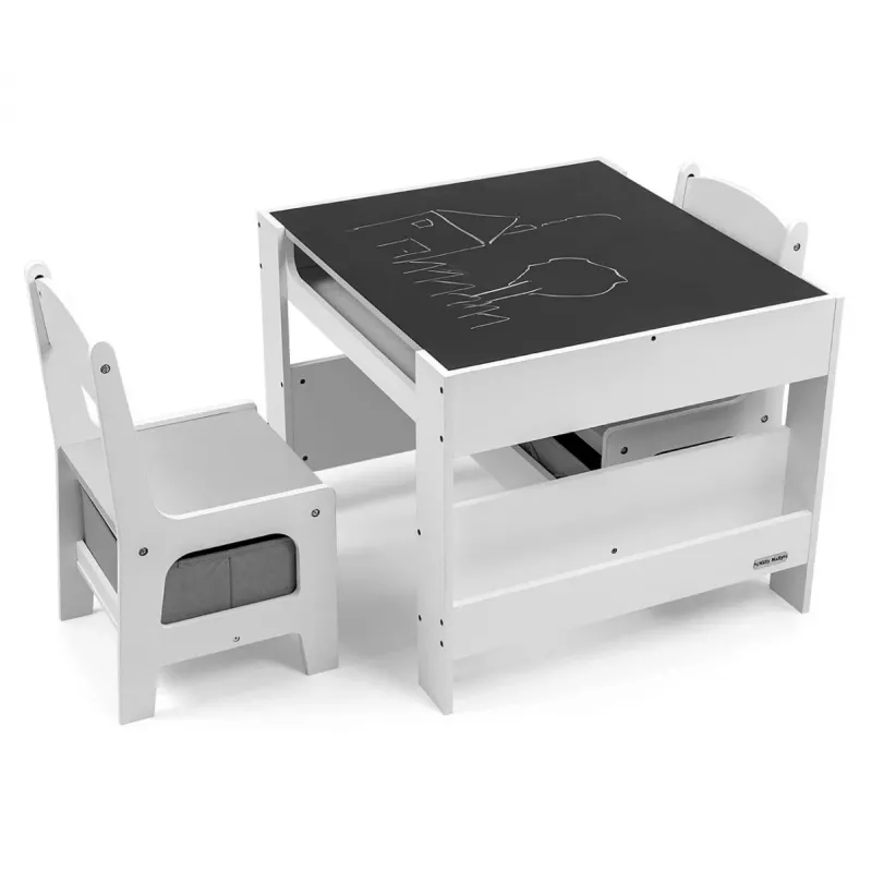 Bērnu mēbeļu komplekts Milly Mally Sven White – modelis 5488, balts