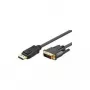 Goobay 2m DP/DVI DisplayPort kabelis ar apzeltītiem savienotājiem