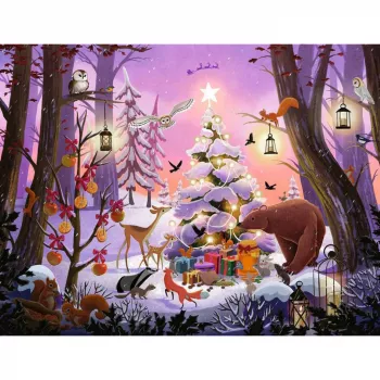 Puzle Ravensburger Ziemassvētki mežā 2000 gabali
