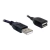 USB 2.0 pagarinātājkabelis DeLOCK 82457 0,15m Melns
