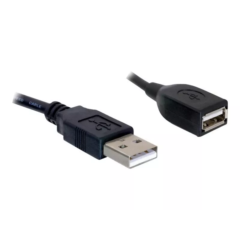 USB 2.0 pagarinātājkabelis DeLOCK 82457 0,15m Melns