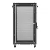 19 collu tīkla skapis LANBERG FF01-6022-23B, 22U, 600×1000 mm, melns, perforētas durvis