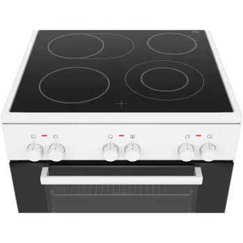 Bosch HKA090220 Brīvi stāvoša plīts Elektriskā Keramikas plīts virsma Balta