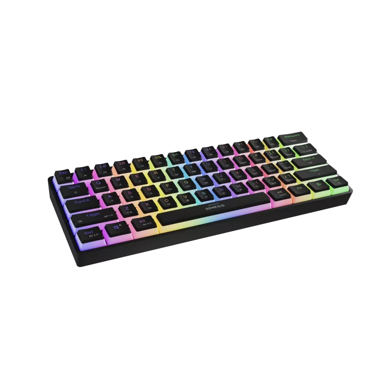 Spēļu tastatūra Genesis THOR 660 G2 — bezvadu (2.4 GHz, Bluetooth) un vadu kompakts izkārtojums