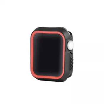 Devia Dazzle Case aizsargmaciņš Apple viedpulksteņiem – melns/sarkans