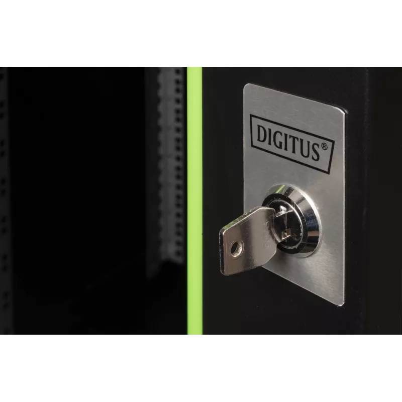 Sienas stiprinājuma tīkla skapis Digitus DN-19 20U-6/6-SW