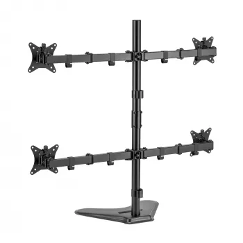 Sienas stiprinājums SBOX LCD-F048-2 4 displejiem 17–32 collas, VESA 100×100