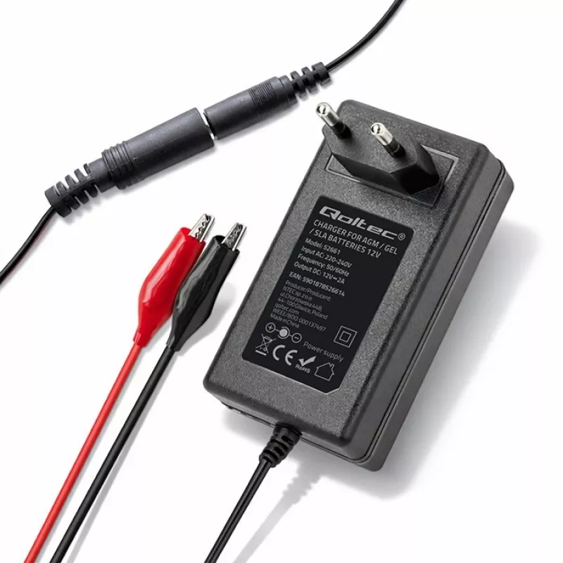 QOLTEC akumulatoru lādētājs 24V 19.2W, modelis 52662