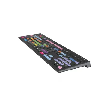 Tastatūra Logickeyboard LKB-FLS-A2PC-DE universāla USB QWERTZ vācu melna