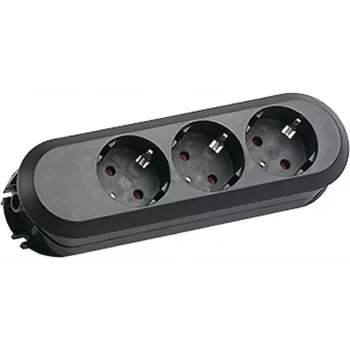 Pagarinātājs Bachmann SMARTLINE 1,5m 3 Kontaktligzdas Iekštelpām Melns