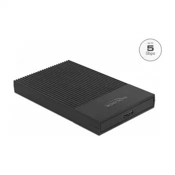 Ārējais korpuss HDD/SSD DeLOCK 42011 2.5 inch SATA III 5 Gbit/s Melns