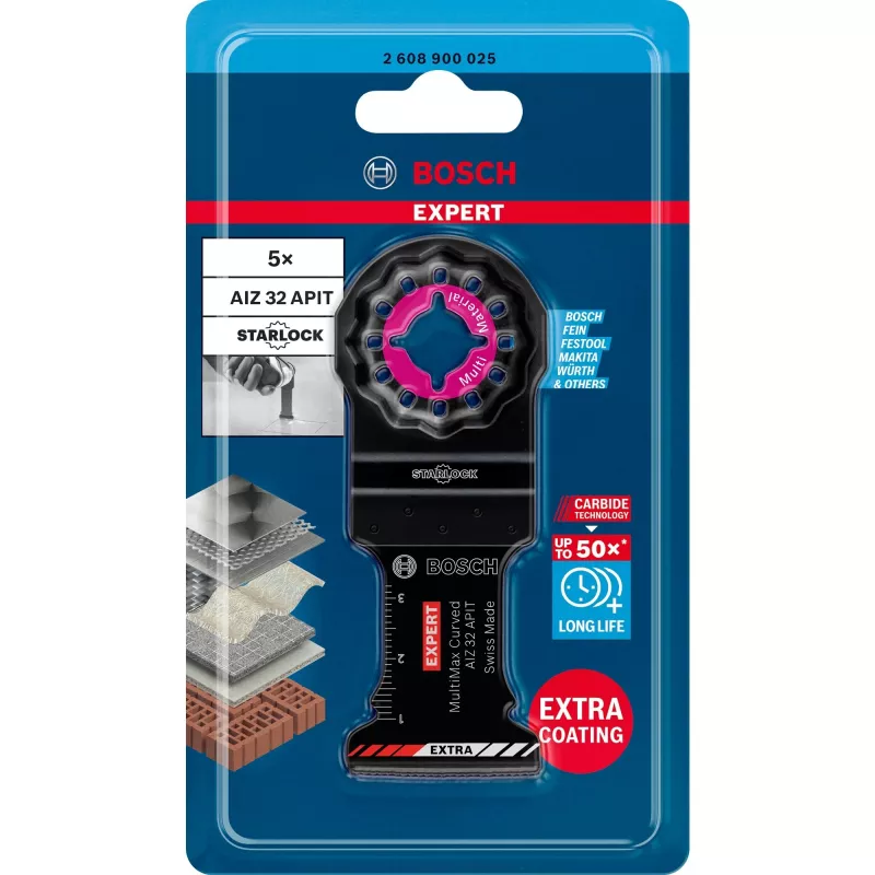 Bosch 2 608 900 025 stiprinājums daudzfunkcionālajam instrumentam Iegriešanas asmens