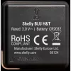 Shelly BLU H&T Temperatūras un mitruma sensors (Melns)