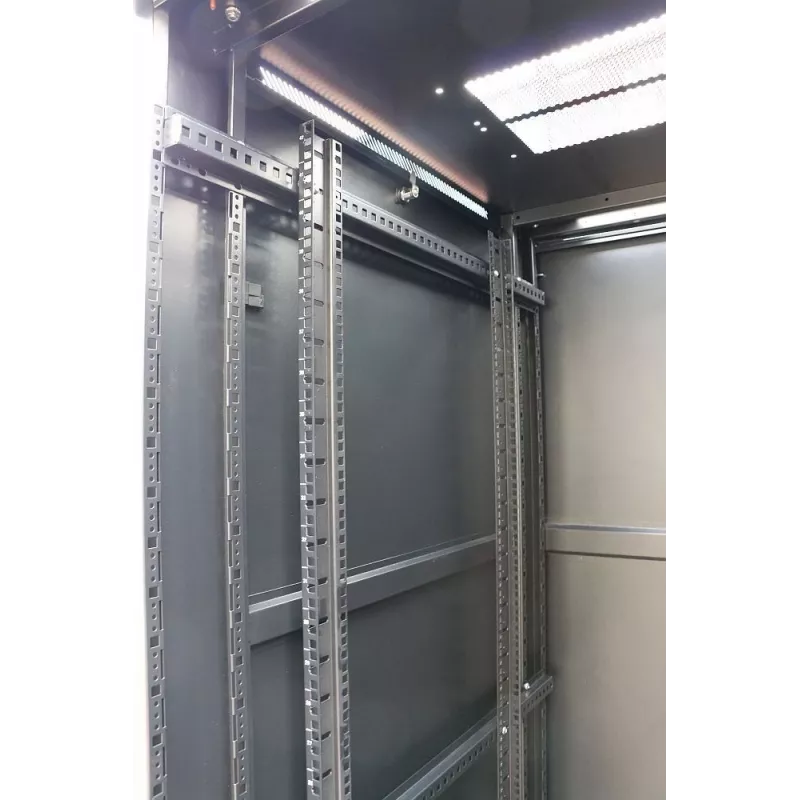 Brīvi stāvošs skapis Extralink Rackmount 42U 600x800 Melns