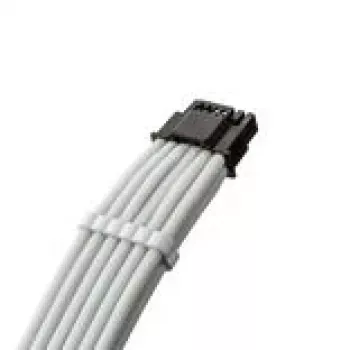 CableMod C-Series Pro ModMesh 16 kontaktu uz 4×8 kontaktu aptīts kabelis Corsair Type 3/4 barošanas blokiem, 60 cm, balts