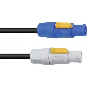 PowerCon kabelis PSSO 3023503K 3x1,5 mm 1 m — barošanas savienotājkabelis audio/video iekārtām