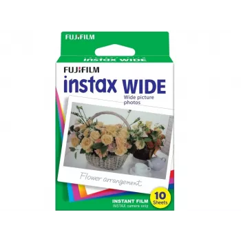 Instax Mini Momentfilma ar Baltu Malu 10 Kadri - Piemērota Visām Instax Mini Kamerām un Printeriem