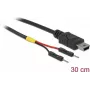 USB kabelis DeLOCK 85414 Mini-USB B 0,3 m Melns