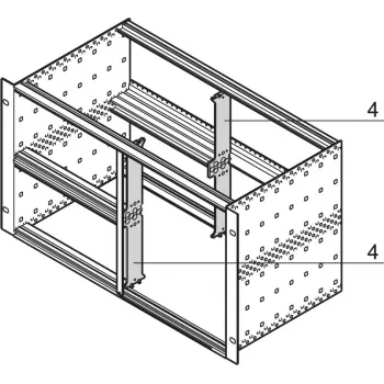 SCHROFF 64560010 19 collu montāžas materiāls - Rack-Accessory