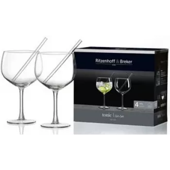 Stikla glāžu komplekts ritzenhoff & breker TONIC, 4 gab., trauku mazgājamā mašīnā drošs