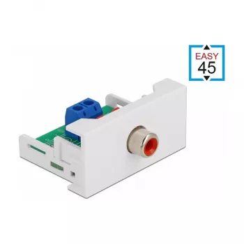 DeLOCK Easy 45 81337 RCA ligzdas modulis, balts