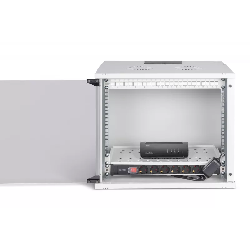 Sienas tīkla skapis DIGITUS SOHO Pro 19 collu 9U, 540 x 400 mm, IP20, atslēgas slēdzene, 60 kg