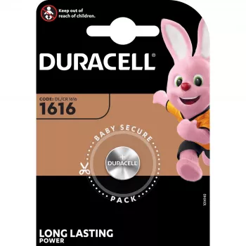 Duracell CR1616 3V vienreizējās lietošanas litija baterija